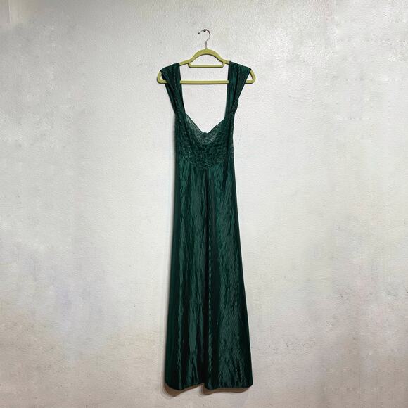 Petra Fashions Green Vintage Maxi Nightgown Sz 1X - Picture 2 of 11